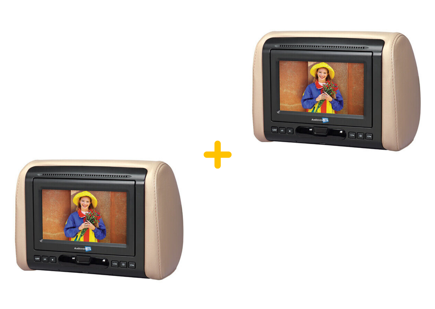 Set 2 Pantalas Cabeceras Audiovox 7"