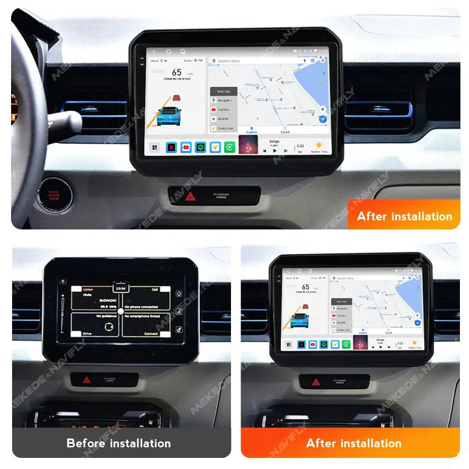 Combo RADIO + BISEL - Suzuki Ignis 2016-2020 - 4GB RAM + 64GB ROM - Pantalla QLED