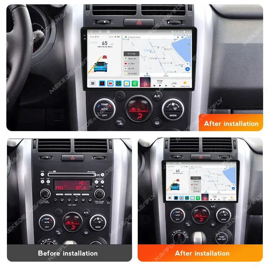 Combo RADIO + BISEL - Suzuki Vitara 2005-2015 - 4GB RAM + 64GB ROM - Pantalla QLED