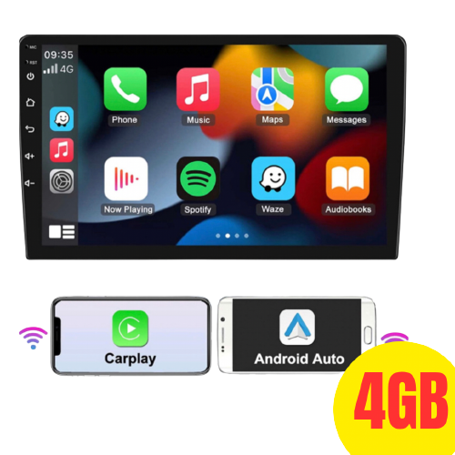 Radio 9" IPS CarPlay, 4GB/64GB