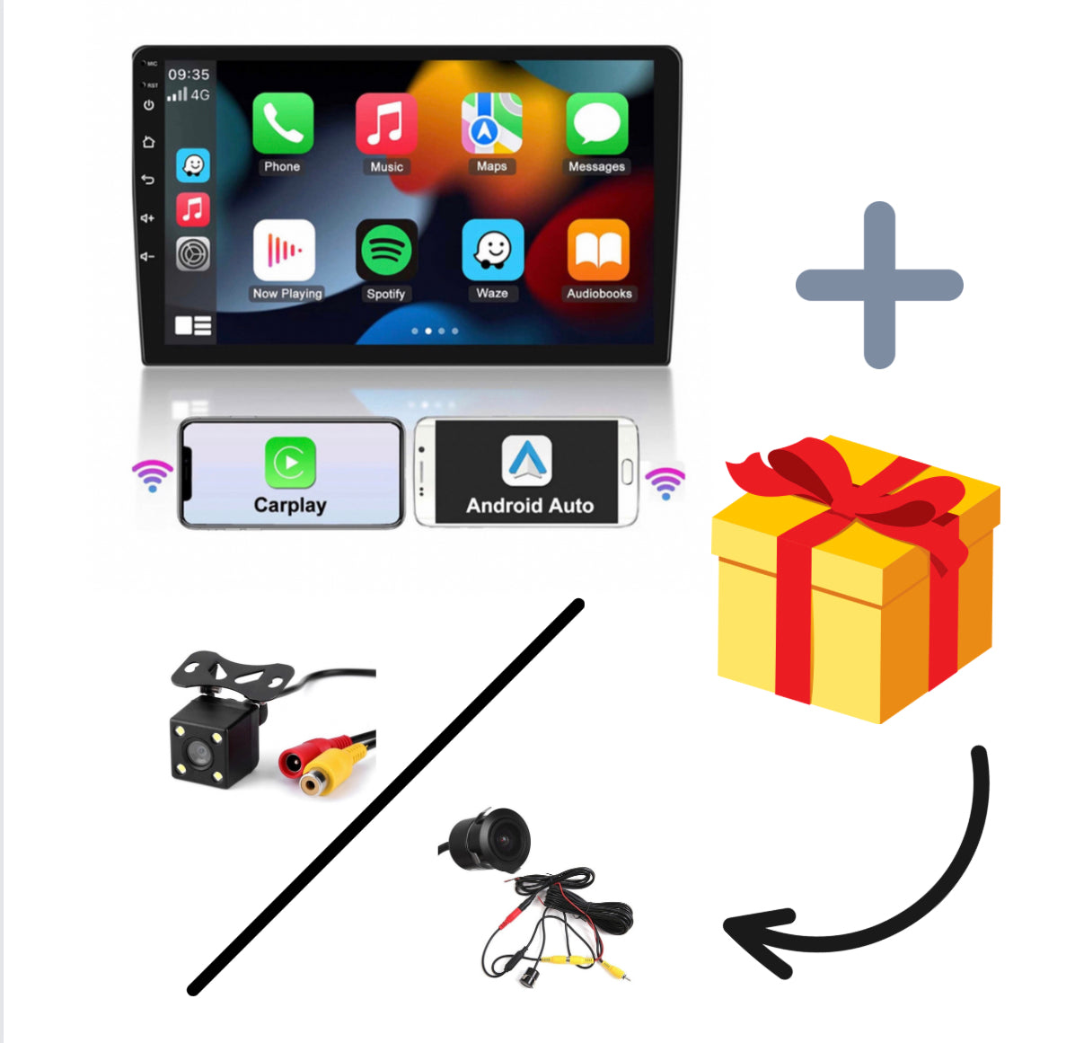 Combo RADIO + BISEL - Hyundai Accent - 4GB RAM + 64GB ROM - Pantalla IPS