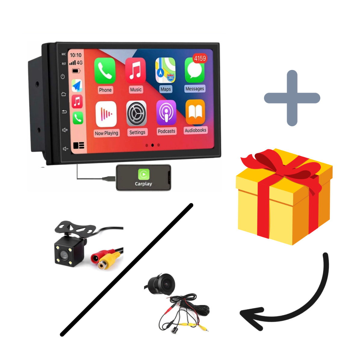 Radio pantalla 7¨Android Auto / Apple Carplay 2gb 32gb+ Lleva tu auto a otro nivel + REGALO