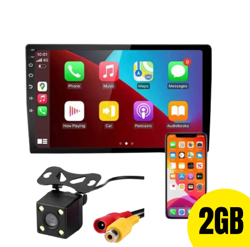Radio pantalla 9" apple carplay y android auto 2GB 32GB + Cámara de reversa + Lleva tu auto a otro nivel