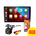 Radio 9" QLED CarPlay + Cámara de Retroceso, 4GB/64GB