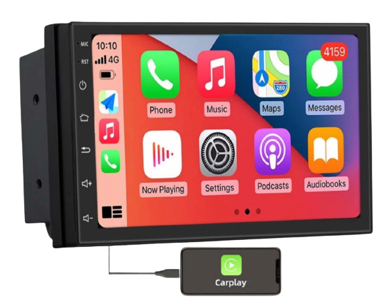 Radio 7" CarPlay + Cámara de Retroceso, 2GB/32GB — foto 3