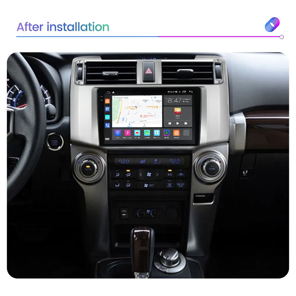 Combo RADIO + BISEL - Toyota 4Runner 2011-2023 - 4GB RAM + 64GB ROM - Pantalla QLED