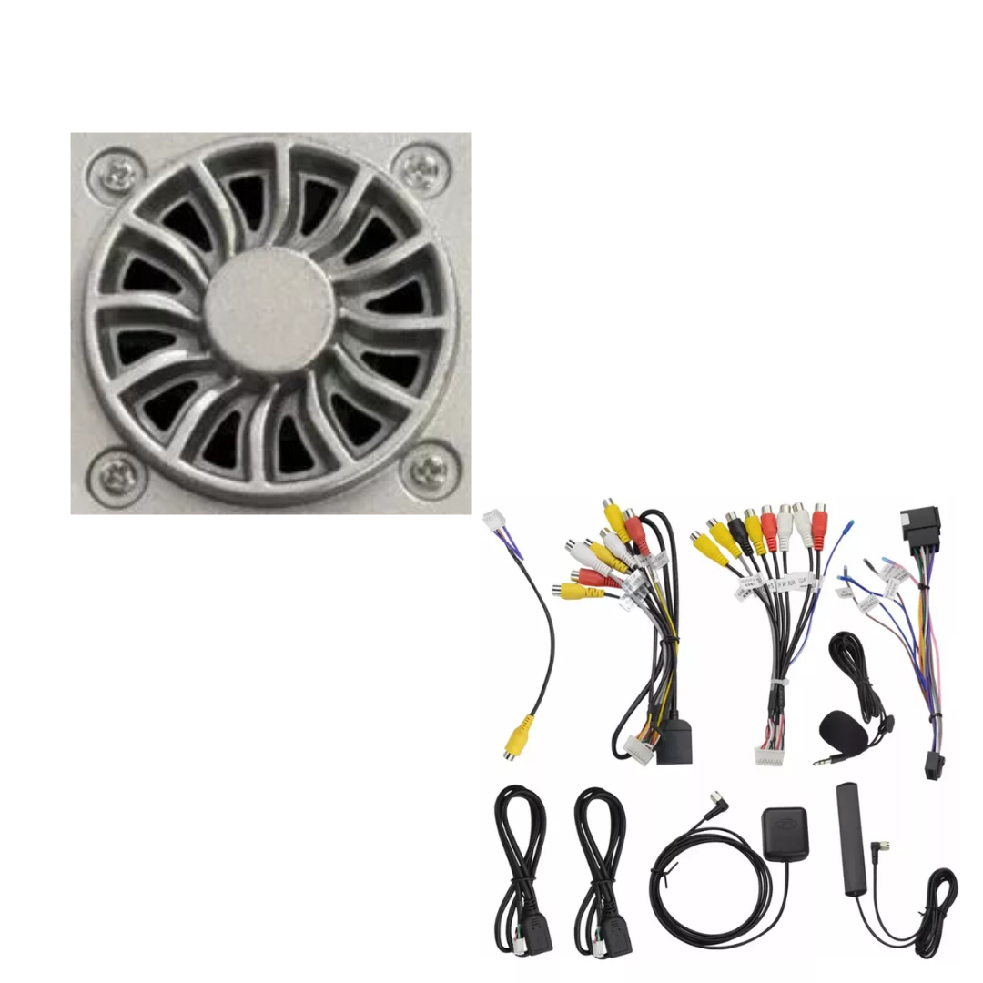 Radio 9" CarPlay Android 4GB RAM y 64GB ROM 8 Núcleos con Ventilador y Micrófono Externo