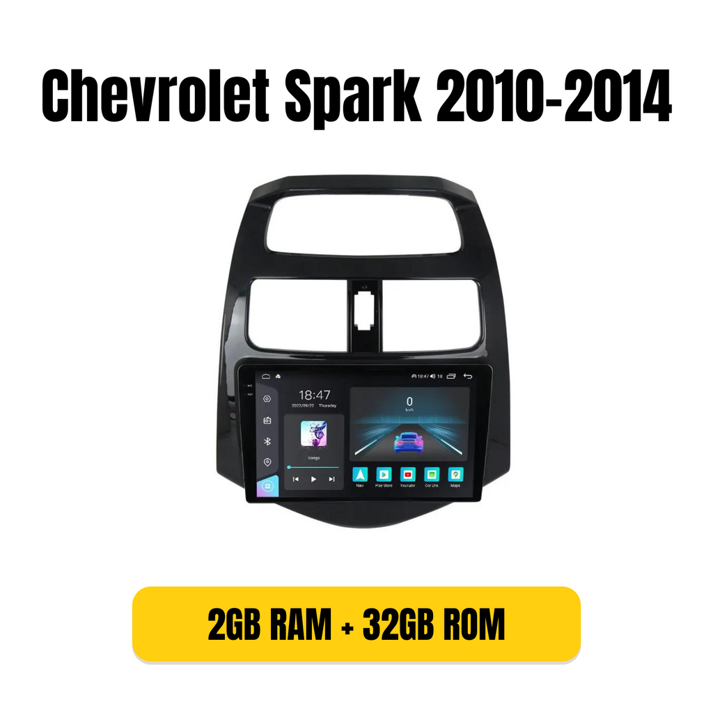 Radio Android con bisel para Chevrolet Spark 2010-2014, 2GB/32GB IPS
