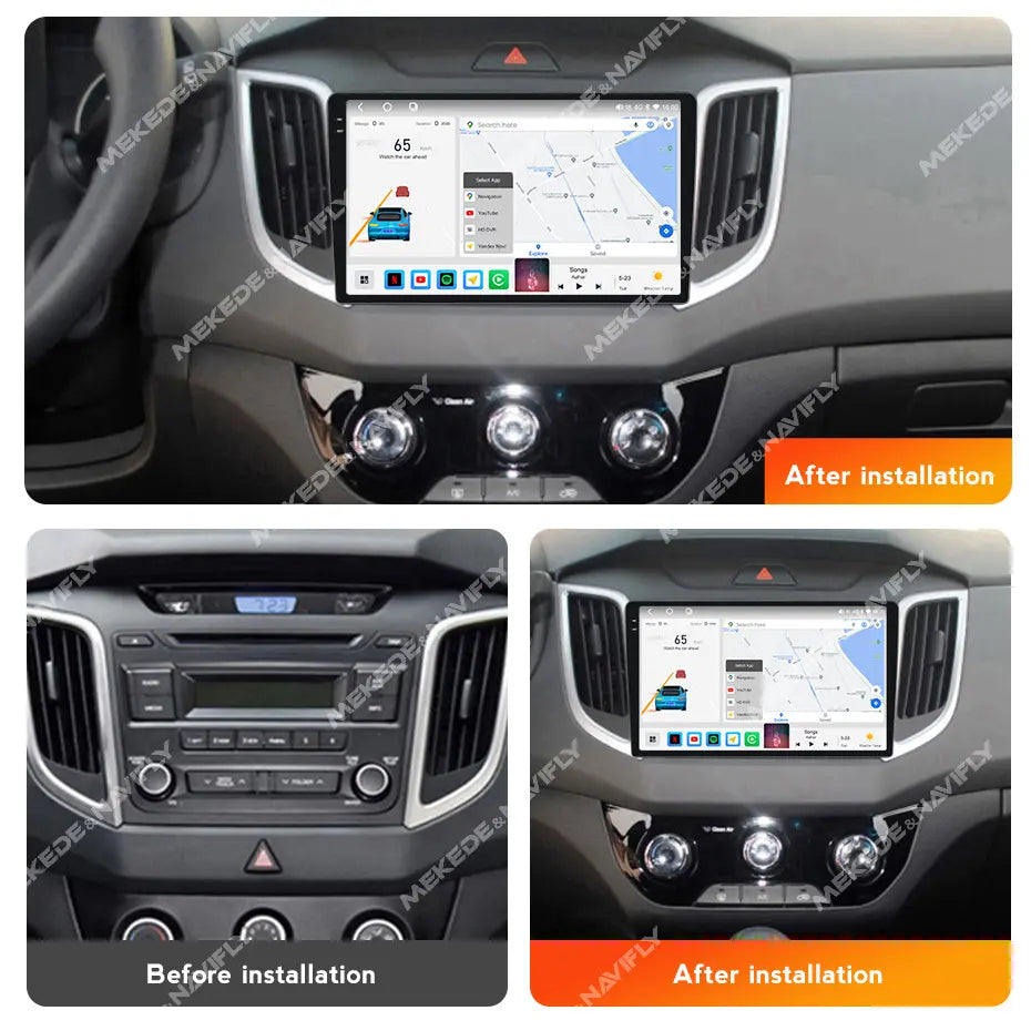 Radio Android con bisel para Hyundai Creta 2015-2019, 4GB/64GB QLED — foto 2