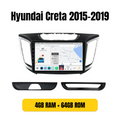 Radio Android con bisel para Hyundai Creta 2015-2019, 4GB/64GB QLED