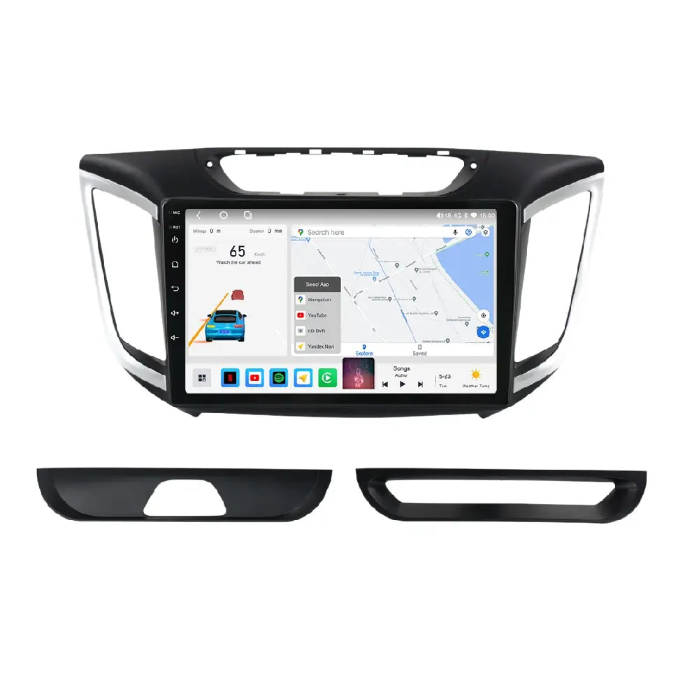 ombo RADIO + BISEL - Hyundai Creta 2015-2019 - 4GB RAM + 64GB ROM - Pantalla QLED