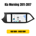 Radio Android con bisel para Kia Morning 2011-2017, 4GB/64GB QLED