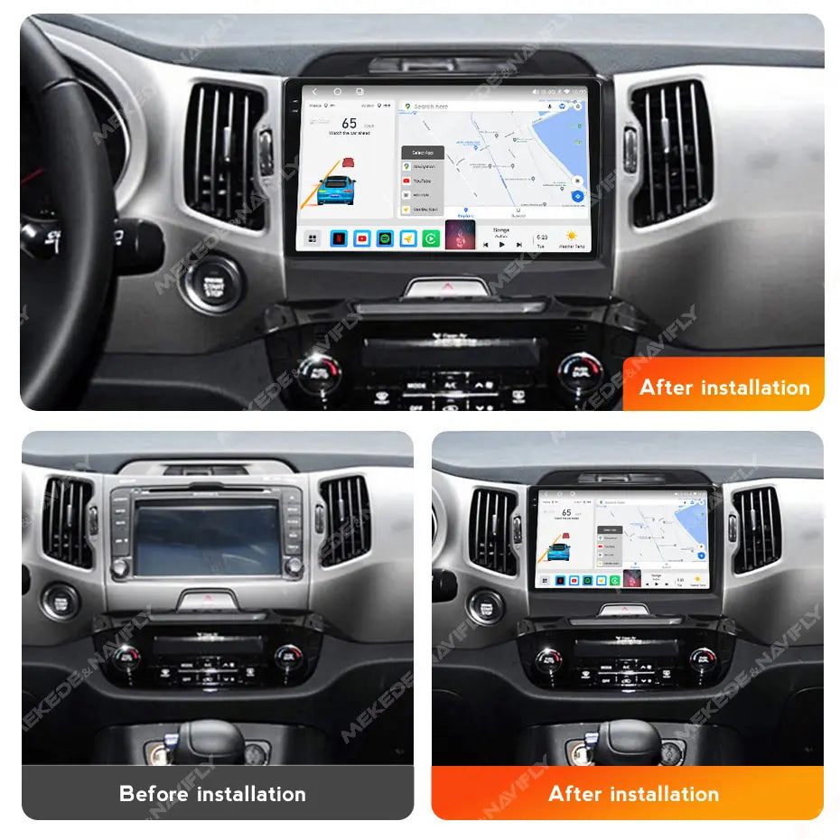 Radio Android con bisel para Kia Sportage 2010-2015, 4GB/64GB QLED — foto 2
