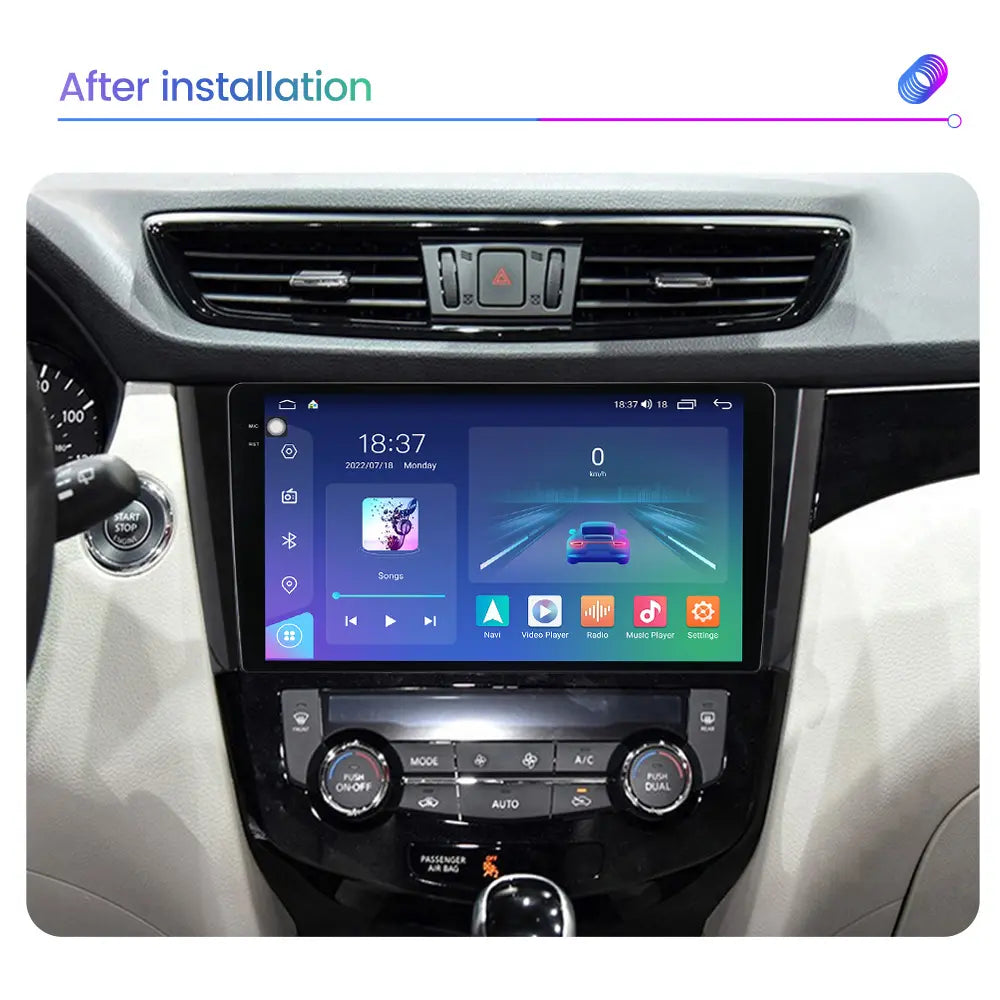 Radio Android con bisel para Nissan X-Trail 2013-2017, 4GB/64GB QLED — foto 2