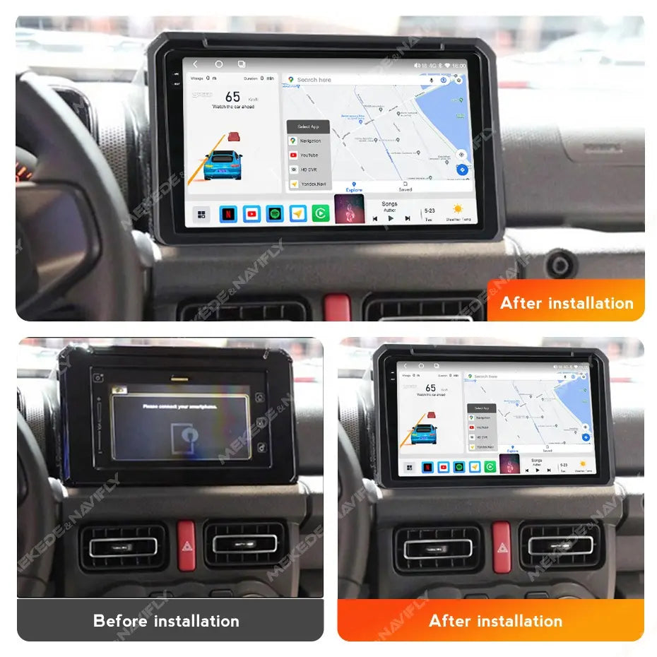 Combo RADIO + BISEL - Suzuki Jimny 2018-2020 - 4GB RAM + 64GB ROM - Pantalla QLED