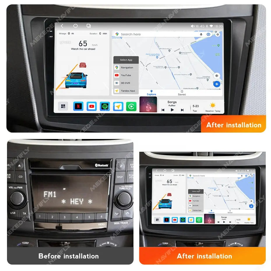 Combo RADIO + BISEL - Suzuki Swift 2011-2015 - 2GB RAM + 32GB ROM - Pantalla IPS