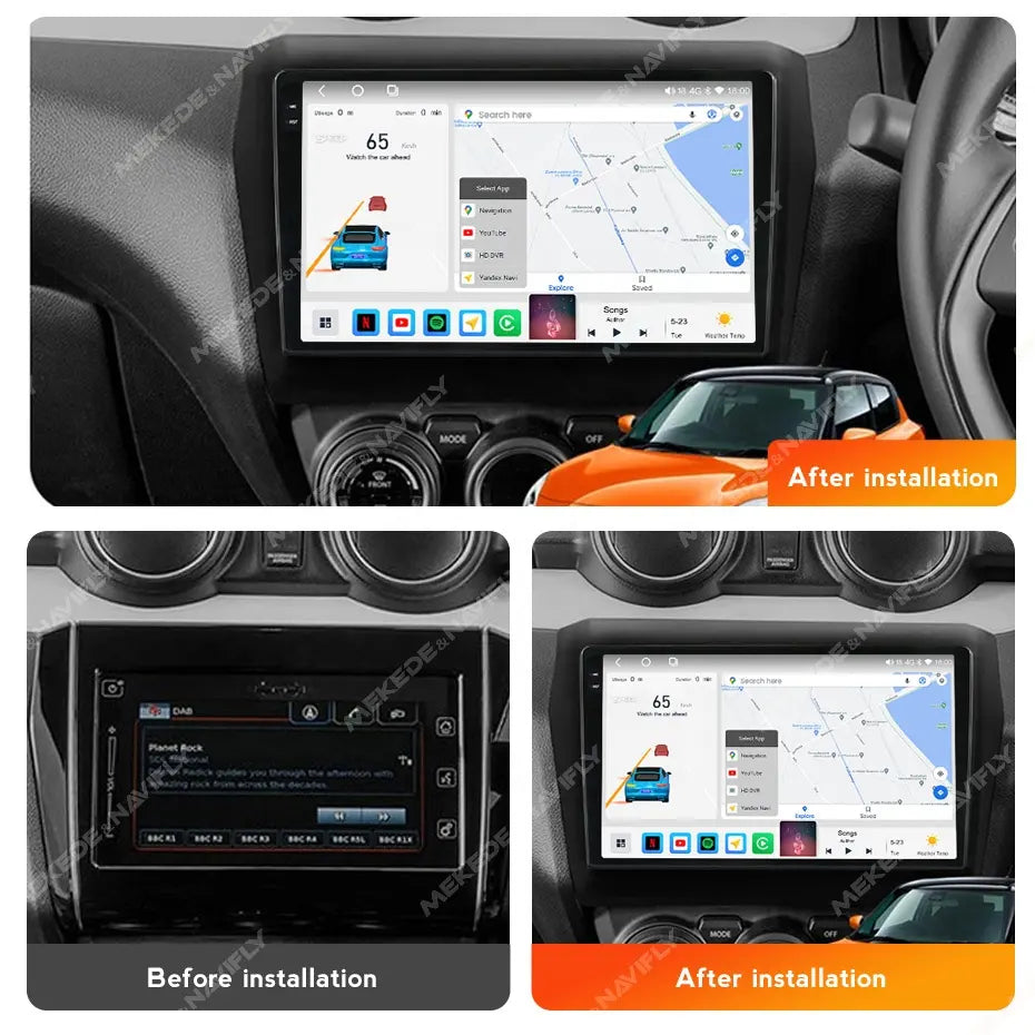 Combo RADIO + BISEL - Suzuki Swift 2016-2020 - 4GB RAM + 64GB ROM - Pantalla IPS