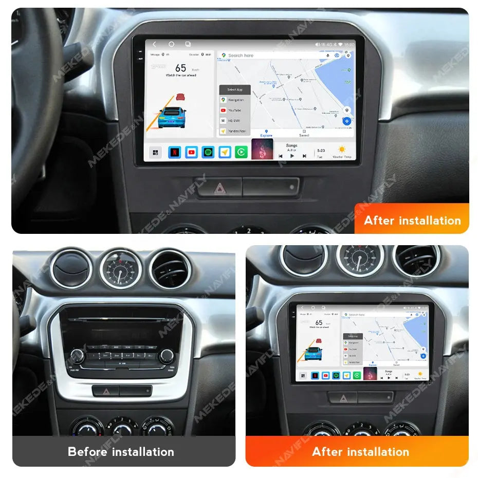 Combo RADIO + BISEL - Suzuki Vitara 2014-2018 - 2GB RAM + 32GB ROM - Pantalla IPS